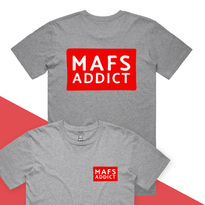 S / Grey / Small Front & Large Back Design MAFS Addict 💍🕊️ – Men's T Shirt