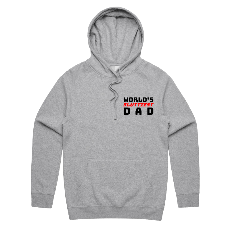 S / Grey / Small Front Print Baddie Daddy 👴💋 – Unisex Hoodie