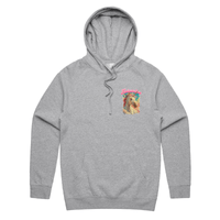 S / Grey / Small Front Print Ketamine Unicorn 💉🦄 - Unisex Hoodie