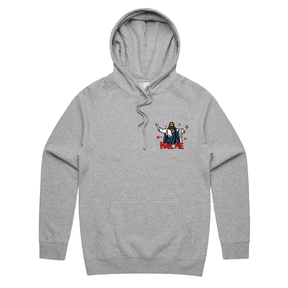 S / Grey / Small Front Print Nail Me 🙏🔨 – Unisex Hoodie