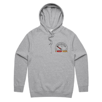 S / Grey / Small Front Print Need Beer 🍺⛽ – Unisex Hoodie