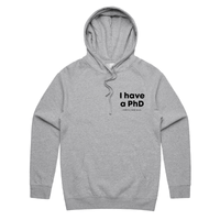 S / Grey / Small Front Print Pretty Huge.....🎓 - Unisex Hoodie