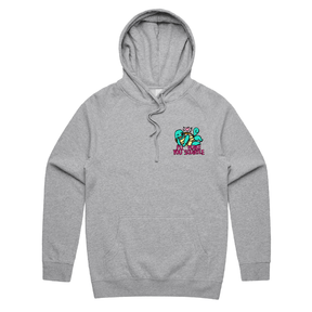 S / Grey / Small Front Print Squirtle Love ❤️💦 – Unisex Hoodie