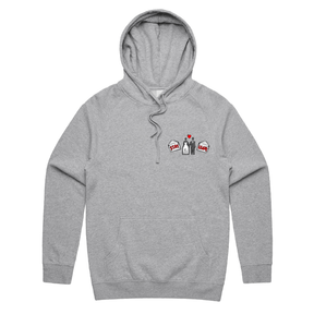 S / Grey / Small Front Print Stay or Leave? 💌💔 – Unisex Hoodie
