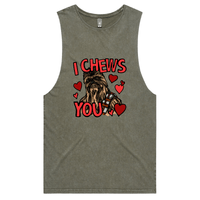 S / Moss / Large Front Design Chewie Love 💈🌹 – Tank