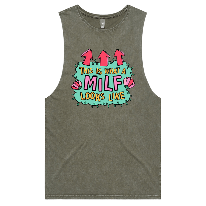 S / Moss / Large Front Design MILF Looks Like 👆 – Tank
