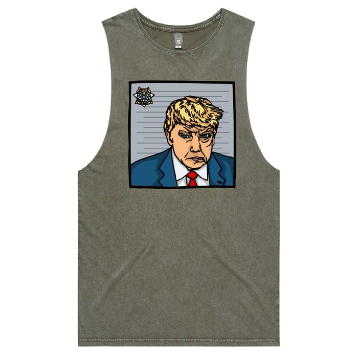 S / Moss / Large Front Design MugShot 🍊📸 – Tank