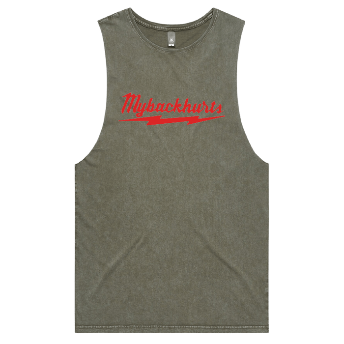S / Moss / Large Front Design My Back Hurts 🧰 – Tank