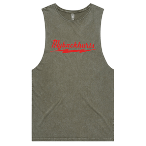 S / Moss / Large Front Design My Back Hurts 🧰 – Tank