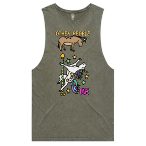 S / Moss / Large Front Design Not Like The Others  🐴🦄 – Tank