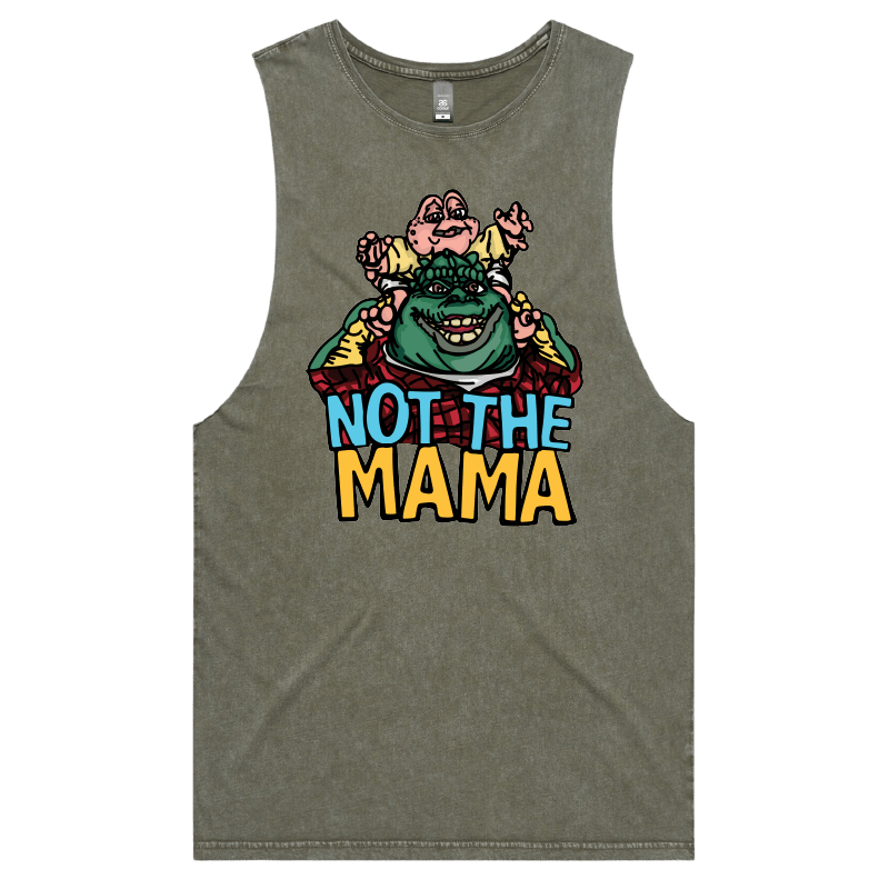 S / Moss / Large Front Design Not The Mama 🦕🍳 - Tank