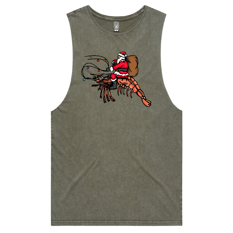 S / Moss / Large Front Design Prawndolph 🦐🦌 - Tank