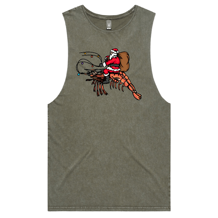 S / Moss / Large Front Design Prawndolph 🦐🦌 - Tank