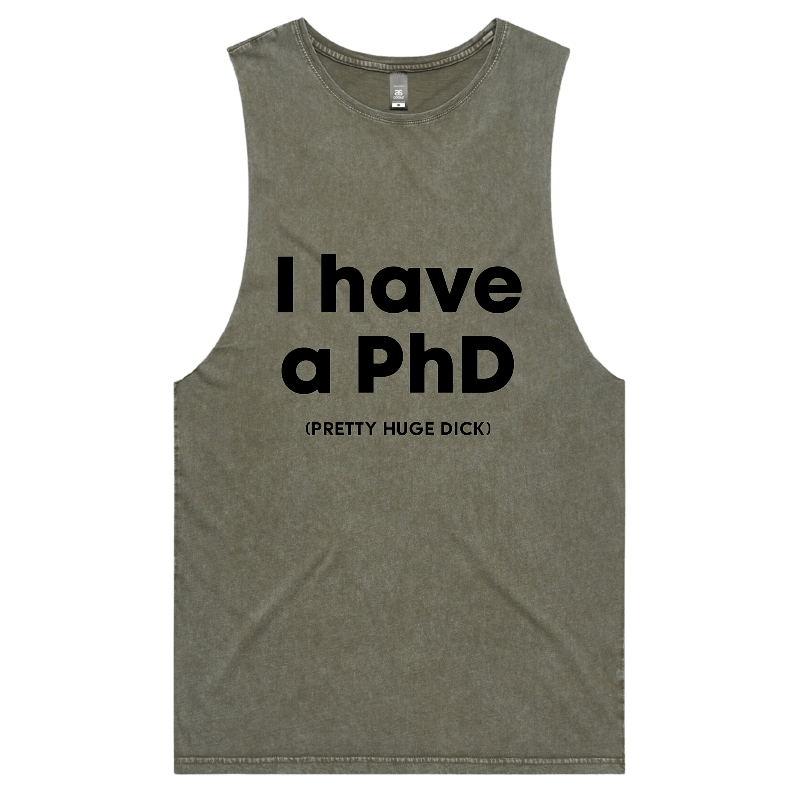 S / Moss / Large Front Design Pretty Huge.....🎓 - Tank