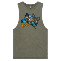 S / Moss / Large Front Design Rex Hunt Fishing 🎣🛥️ - Tank