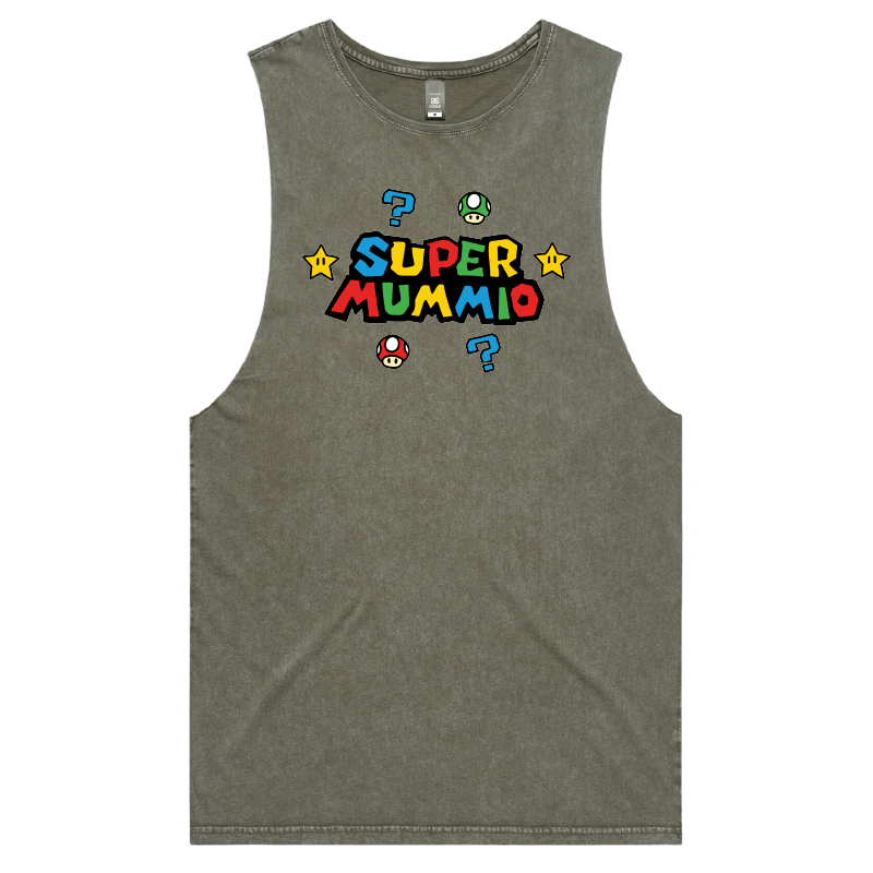 S / Moss / Large Front Design Super Mummio ⭐🍄 – Tank
