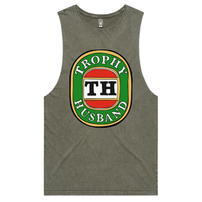 S / Moss / Large Front Design Trophy Husband Victor Bravo 🍺🏆 – Tank