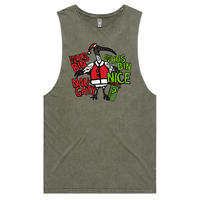 S / Moss / Large Front Design Who's Bin Naughty? 🗑️🎅 - Tank