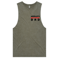 S / Moss / Small Front Design Baddie Daddy 👴💋 – Tank