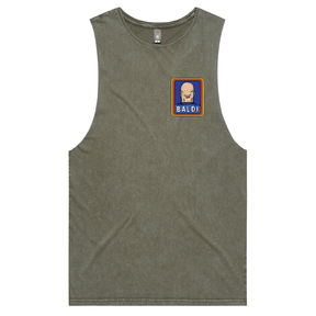 S / Moss / Small Front Design Baldi 👨🏻‍🦲✂️ – Tank