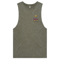 S / Moss / Small Front Design Besties Before Testies 👭🥰 – Tank
