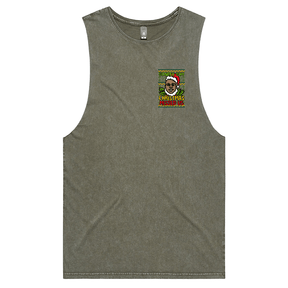 S / Moss / Small Front Design BIG Christmas 🎤🎅 - Tank