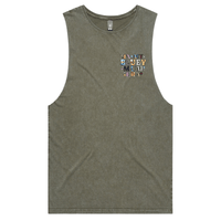 S / Moss / Small Front Design Bluey Mum Era – Tank