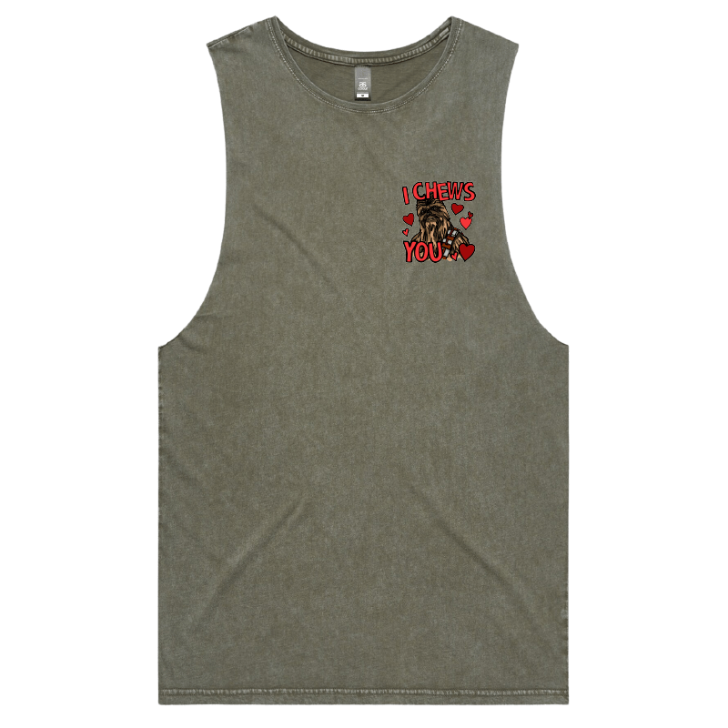 S / Moss / Small Front Design Chewie Love 💈🌹 – Tank