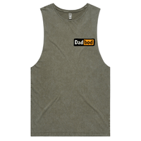 S / Moss / Small Front Design DadBod Logo 💻🧻 – Tank
