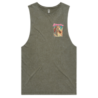 S / Moss / Small Front Design Ketamine Unicorn 💉🦄 - Tank