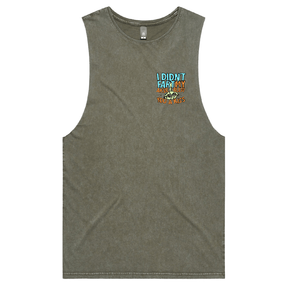 S / Moss / Small Front Design Kiss From Down Under 😘💨 – Tank