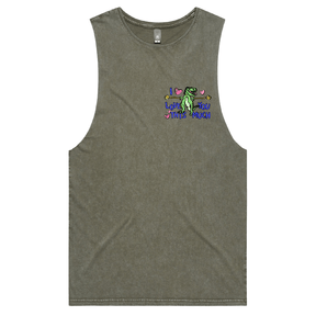 S / Moss / Small Front Design Love You This Much 🦕📏 – Tank