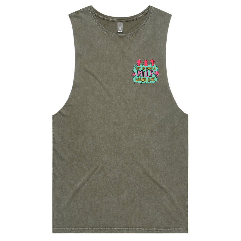 S / Moss / Small Front Design MILF Looks Like 👆 – Tank