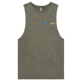 S / Moss / Small Front Design SportsDad 💸📺 - Tank