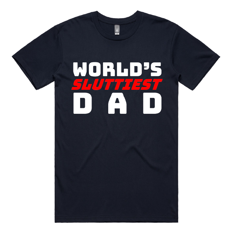 S / Navy / Large Front Design Baddie Daddy 👴💋 – Men's T Shirt