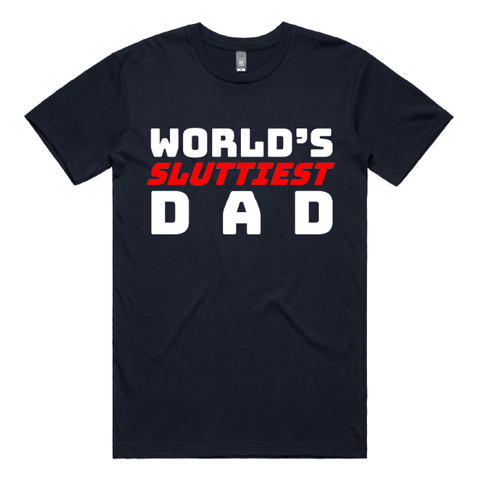 S / Navy / Large Front Design Baddie Daddy 👴💋 – Men's T Shirt