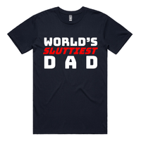 S / Navy / Large Front Design Baddie Daddy 👴💋 – Men's T Shirt