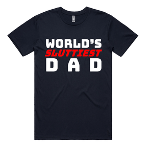 S / Navy / Large Front Design Baddie Daddy 👴💋 – Men's T Shirt