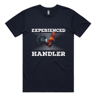 S / Navy / Large Front Design Experienced 🐔 Handler - Men's T Shirt