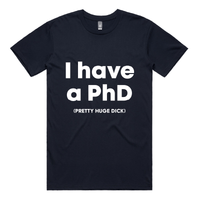 S / Navy / Large Front Design Pretty Huge.....🎓 - Men's T Shirt