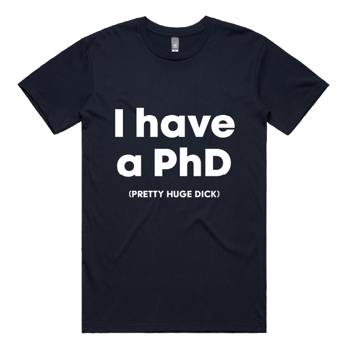 S / Navy / Large Front Design Pretty Huge.....🎓 - Men's T Shirt