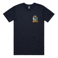 S / Navy / Small Front Design Hornbag 😈 - Men's T Shirt