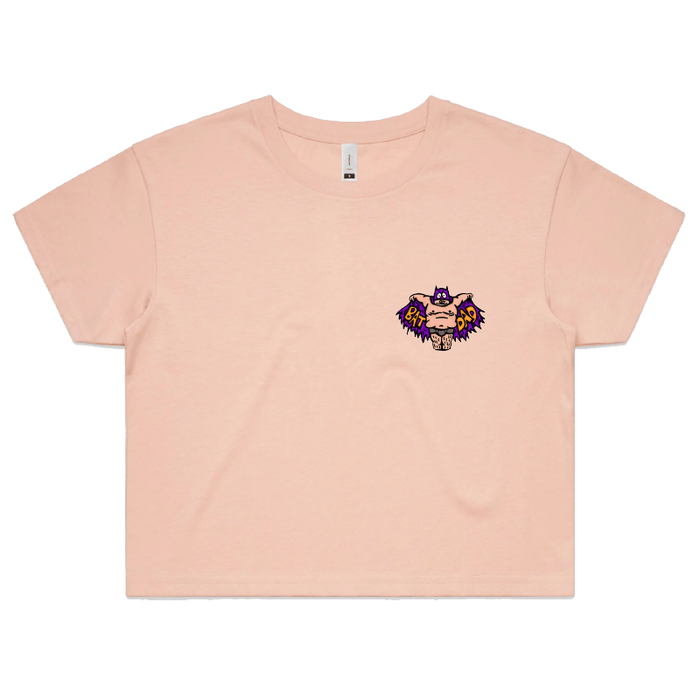 S / Pink Bat Dad 🦹🏻‍♂️⚾️ - Women's Crop Top