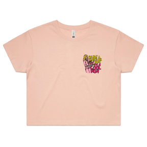 S / Pink Cool Mum 😎🍸 - Women's Crop Top