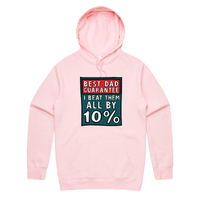 S / Pink / Large Front Design Best Dad Guarantee 🔨 - Unisex Hoodie