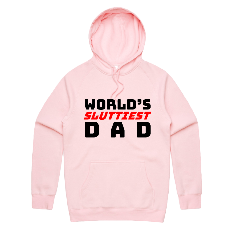 S / Pink / Large Front Print Baddie Daddy 👴💋 – Unisex Hoodie