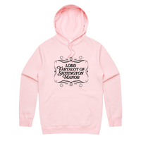 S / Pink / Large Front Print Lord Fartalot 👑💨 – Unisex Hoodie