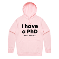 S / Pink / Large Front Print Pretty Huge.....🎓 - Unisex Hoodie