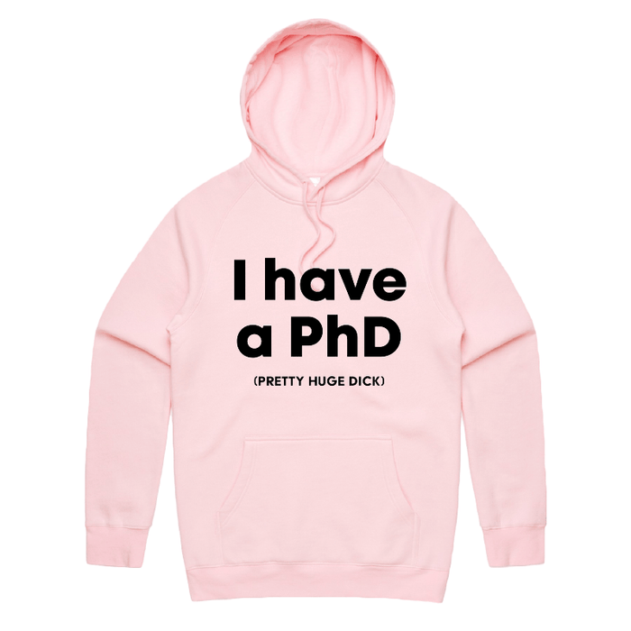 S / Pink / Large Front Print Pretty Huge.....🎓 - Unisex Hoodie