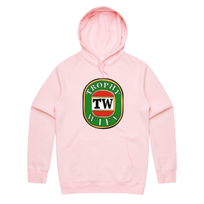 S / Pink / Large Front Print Trophy Wife Victor Bravo 🍺🏆 – Unisex Hoodie
